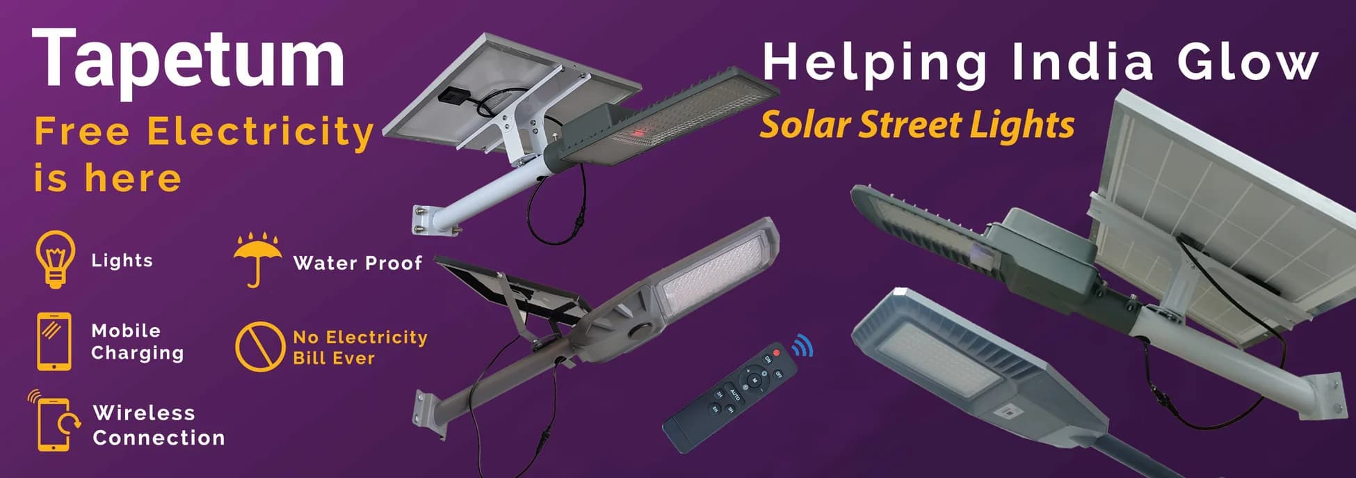 Tapetum India Solar — solar street lights