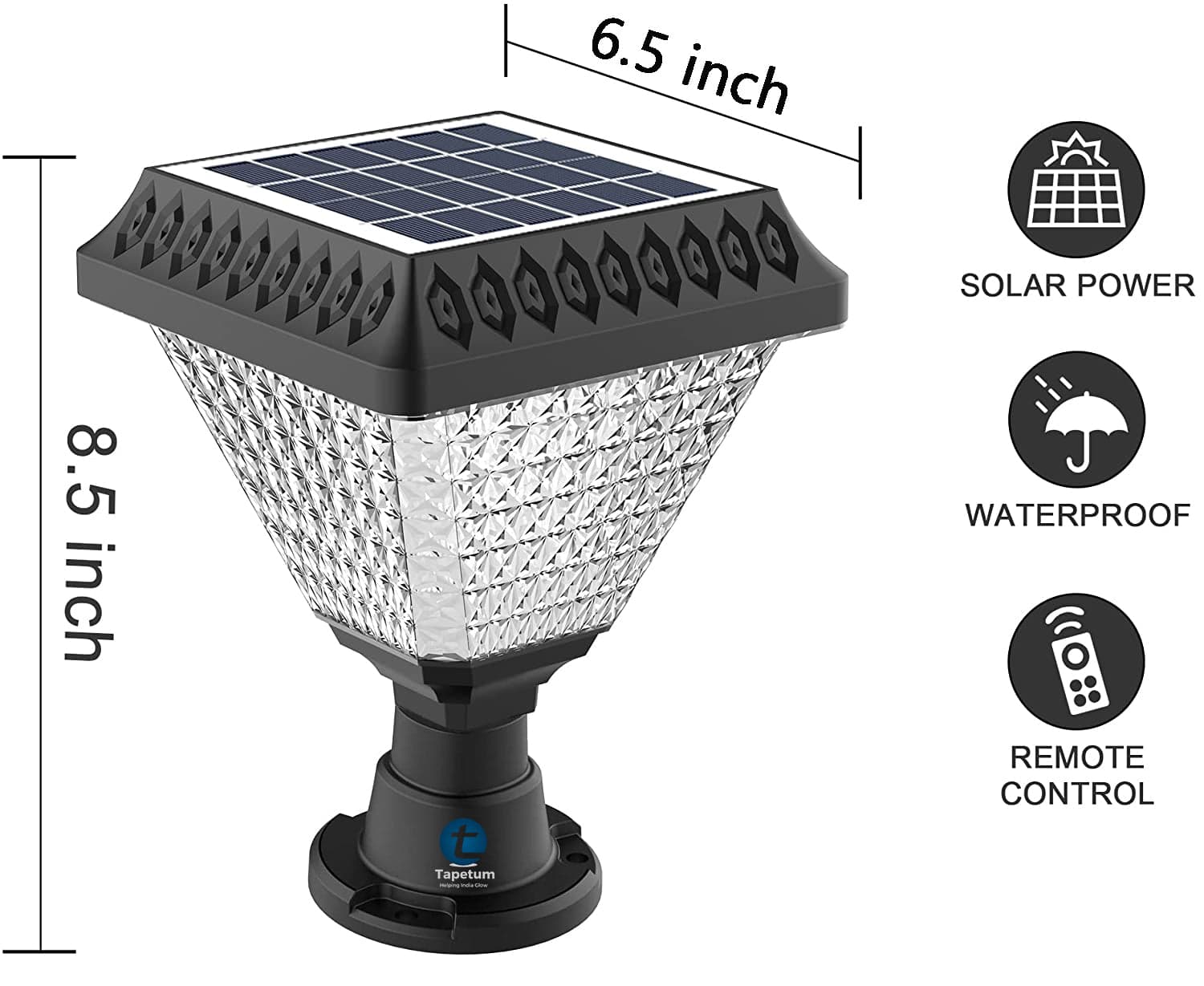 Solar Post Light Warm White/Cool White
