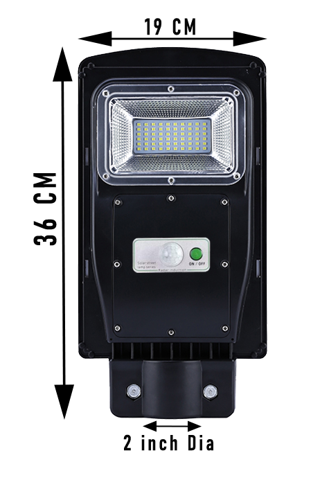 Solar Street Light 20 Watt LED Chip Owl Series Motion Sensor - TTASLM20W