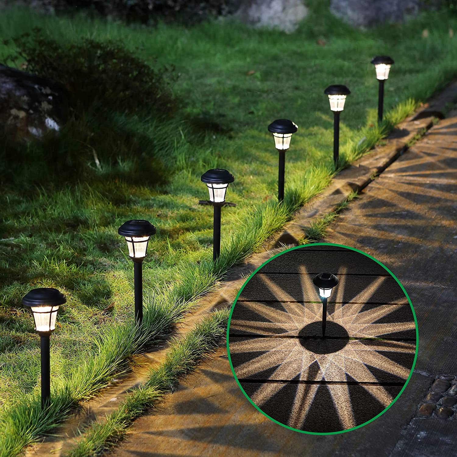 Solar Starlit Pathway Garden Light- TTSSPL2W (Pack of 2)
