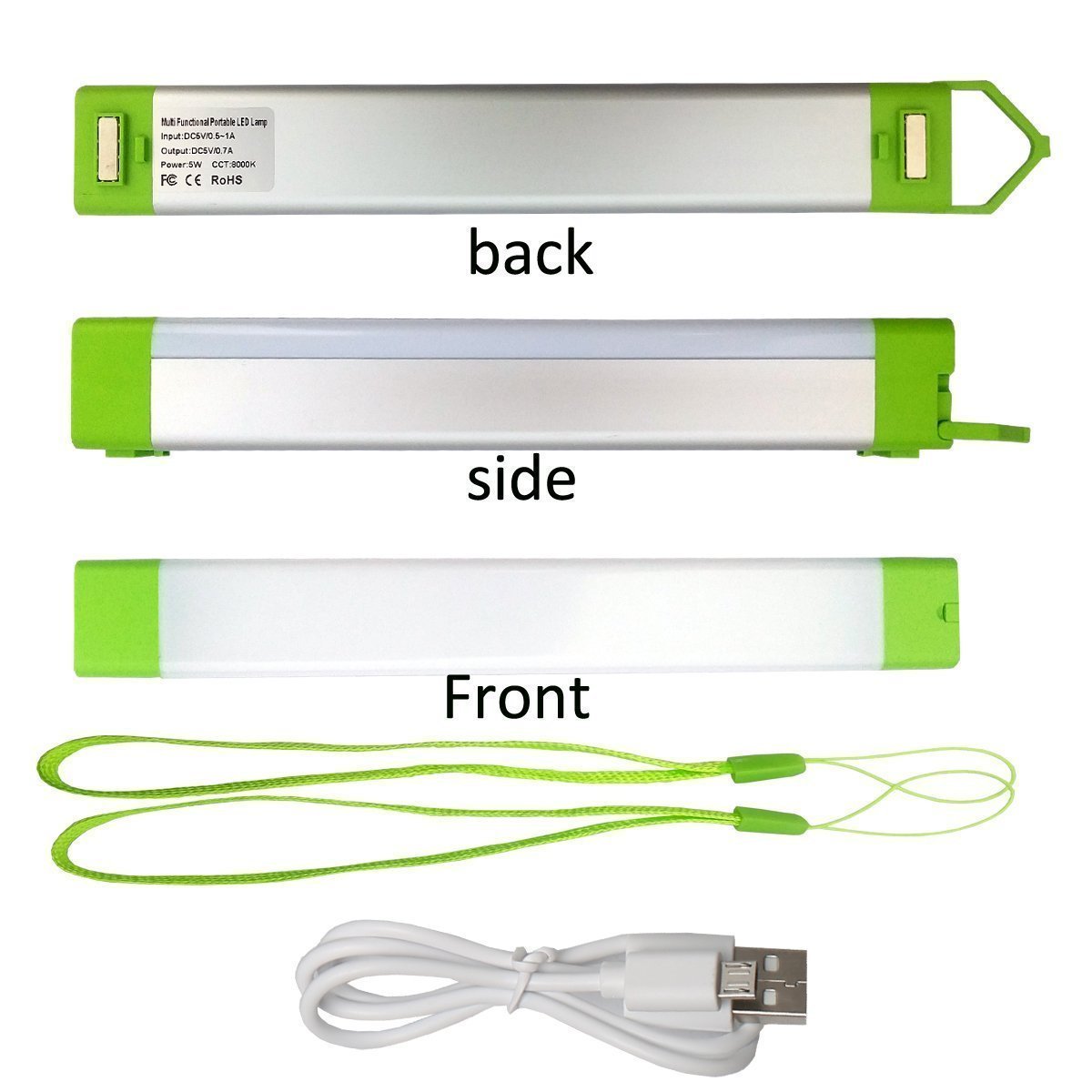 Solar Emergency Tube Light 5 Watt - White - TTSELTL5W (Pack of 10) - tapetum.in