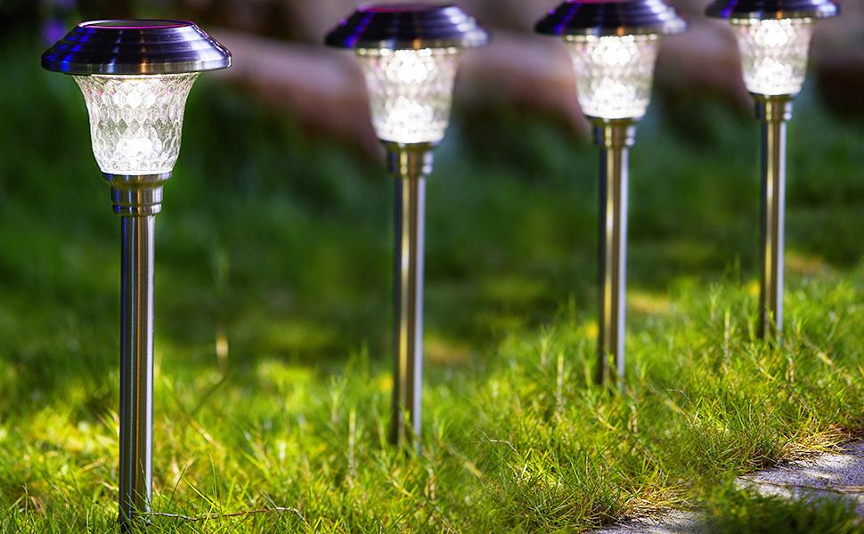 Solar Moonlit Pathway Garden Light- TSMPL2W (Pack of 2)