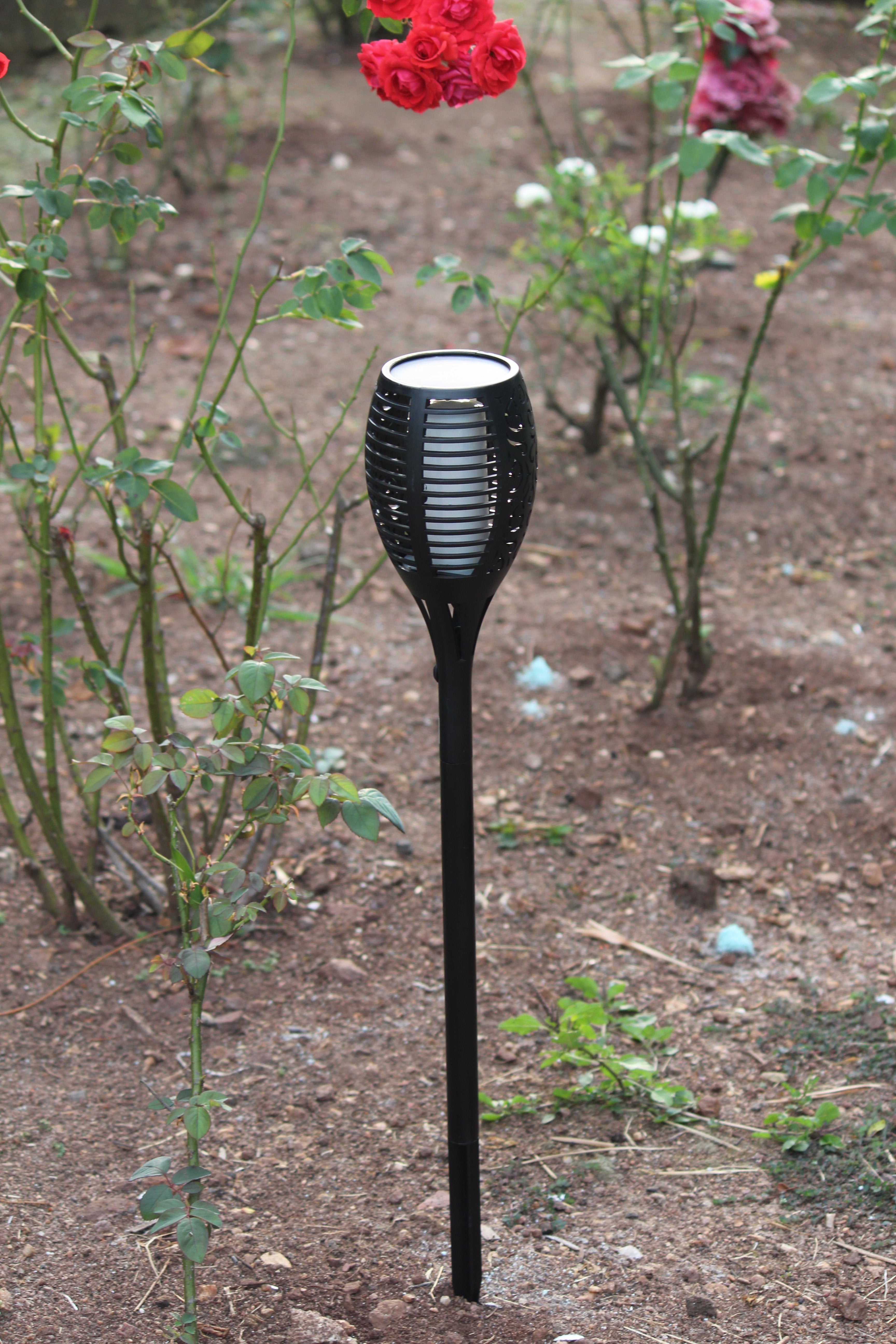 Solar Garden Fire Burn LED Light - TTSGFBL05W - tapetum.in