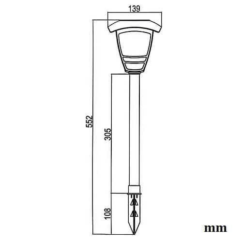 Solar Edison Garden Light - TTSEMGL2W (Pack of 10) - tapetum.in