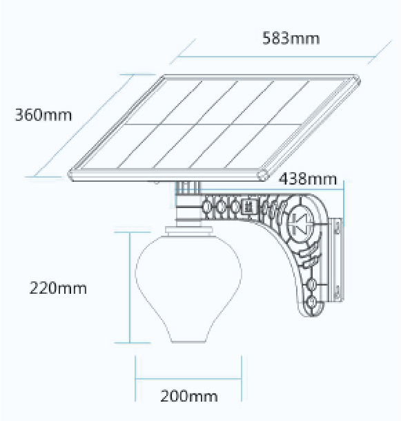 Solar Moon Light 10 Watt Cool White - TTSML10W - tapetum.in