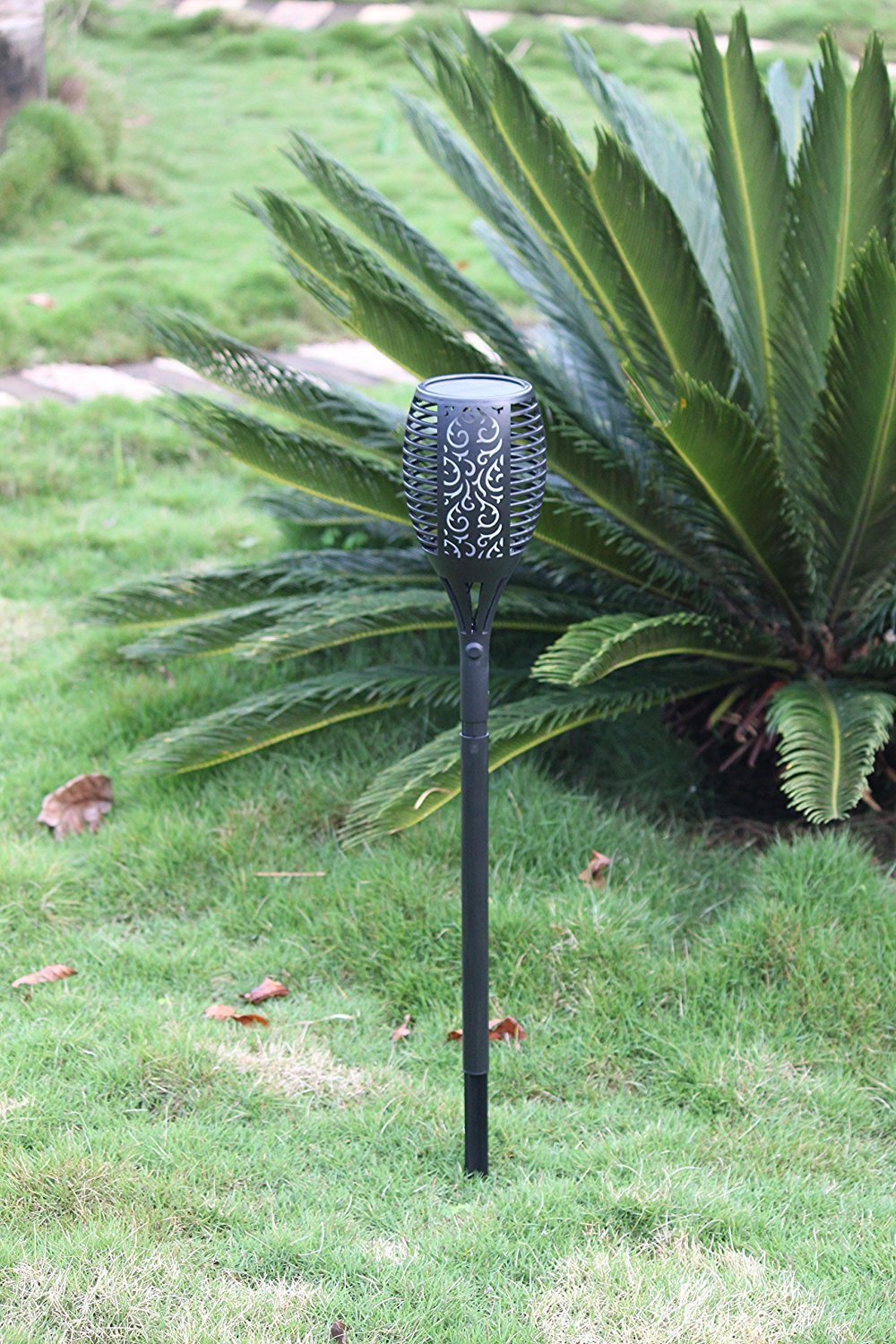 Solar Garden Fire Burn LED Light - TTSGFBL05W - tapetum.in
